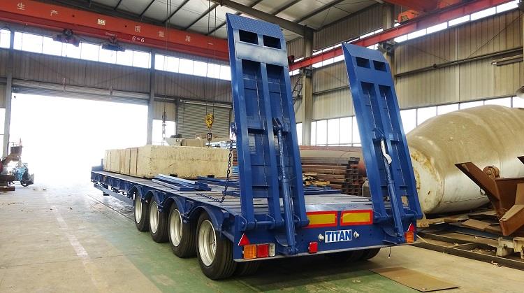 4 Axle 100T Low Loader Trailer for Sale