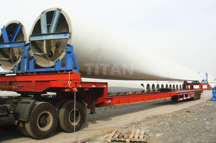 Extendable Trailer for Wind Blade Transport