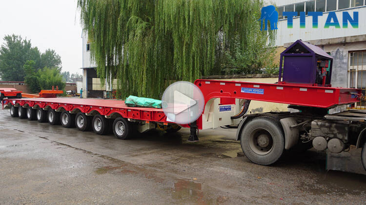 extendable lowbed trailer