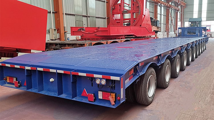 10 Axle Extendable Wind Tower Trailer for Sale in Vietnam