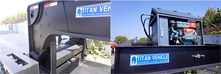 120ton detachable gooseneck trailer