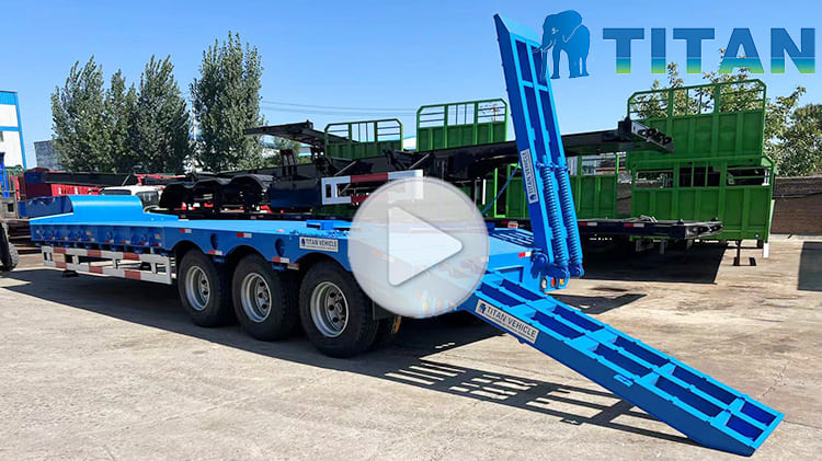 3 Axle 80 Ton Lowbed Truck for Sale | Low Bed for Sale