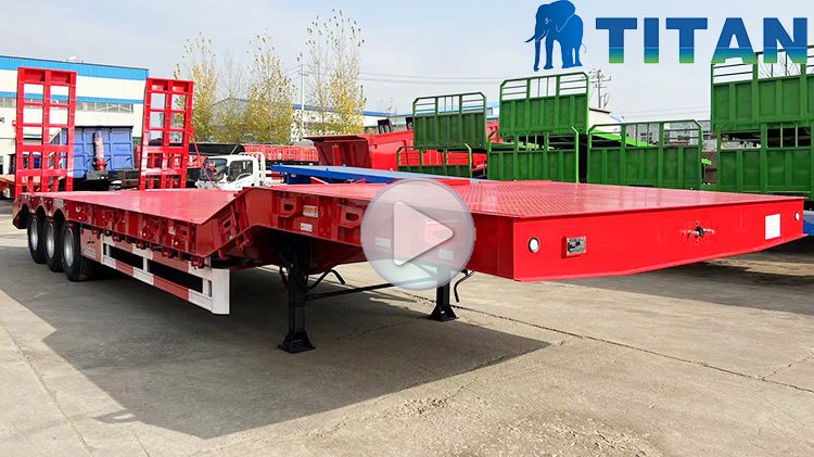 100 Ton 4 Axle Low Loader for Sale in Botswana | Low Loader Truck for Sale 