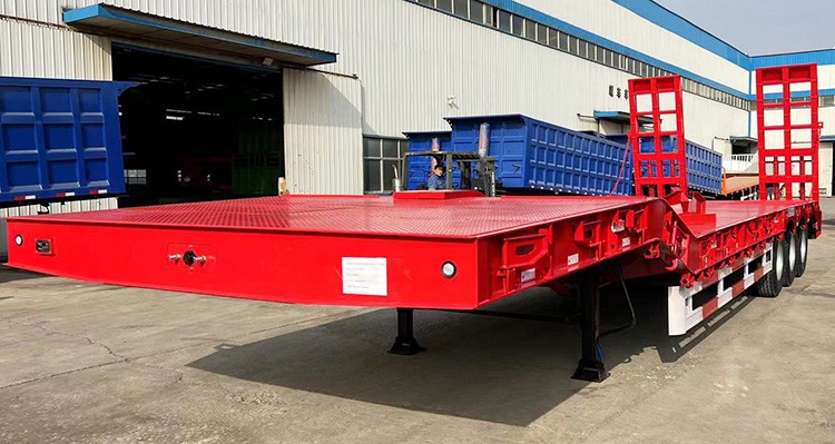 100 Ton 4 Axle Low Loader for Sale in Botswana | Low Loader Truck for Sale 