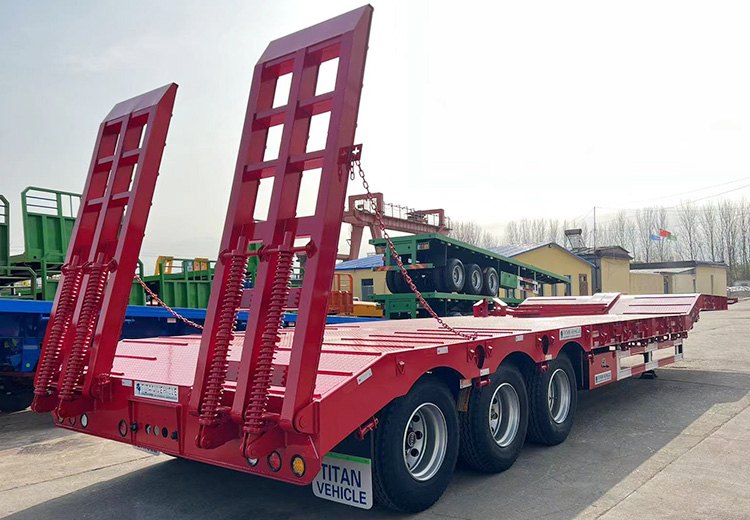 100 Ton 4 Axle Low Loader for Sale in Botswana | Low Loader Truck for Sale 