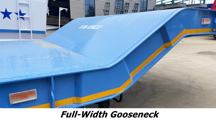4 Axle Full-Width Gooseneck Low Bed Trailer for Sale