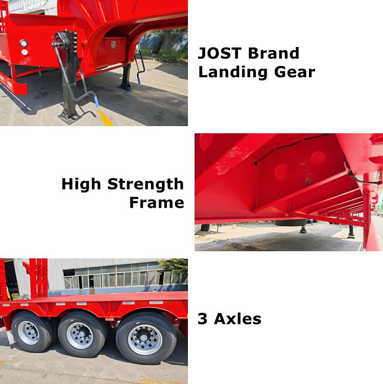 CIMC Tri Axle Lowbed Trailer Truck for Sale in Madagascar