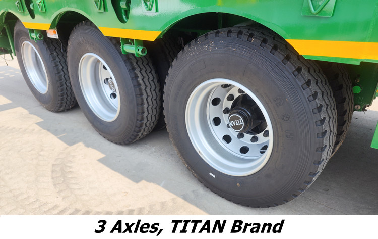 2026 New Design 3 Axle 13.6M Lowbed Trailer for Sale in Tanzania