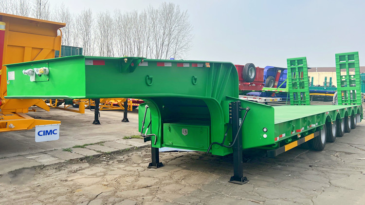 CIMC 5 Axle 120 Ton Low Bed Trailer Truck Price