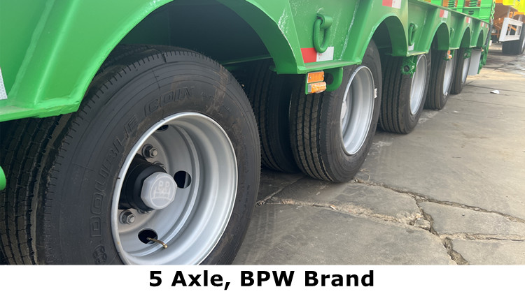 CIMC 5 Axle 120 Ton Low Bed Trailer Truck Price