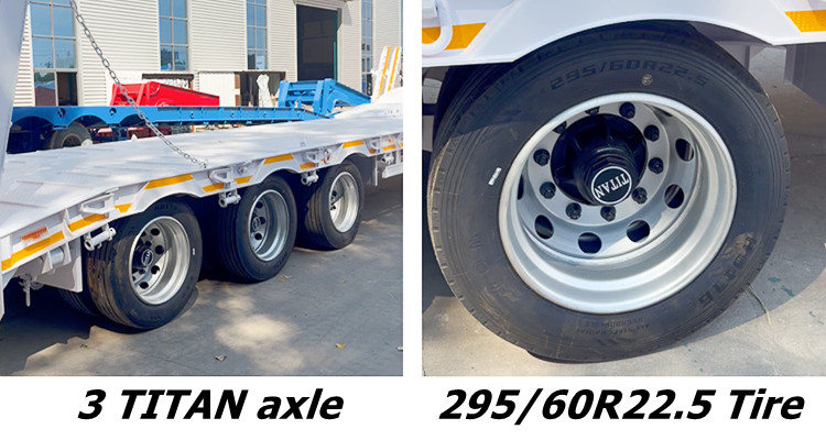 Lightweight 3 Axle Low Loader Trailer for Sale Tanzania
