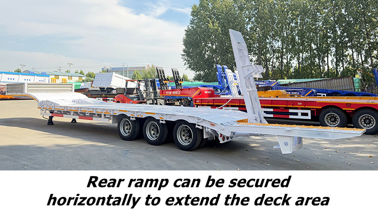 Lightweight 3 Axle Low Loader Trailer for Sale Tanzania