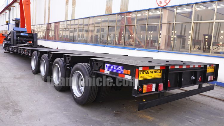 Removable Lowboy Gooseneck Trailer with Dolly