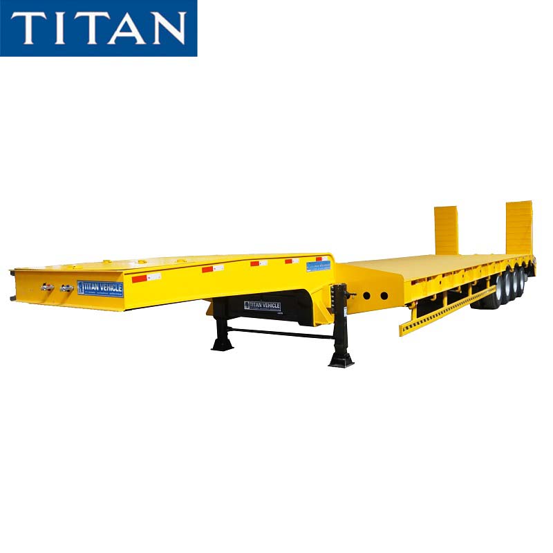 40ft Semi Low Bed Trailer for Sale in Sierra Leone TITAN Vehicle