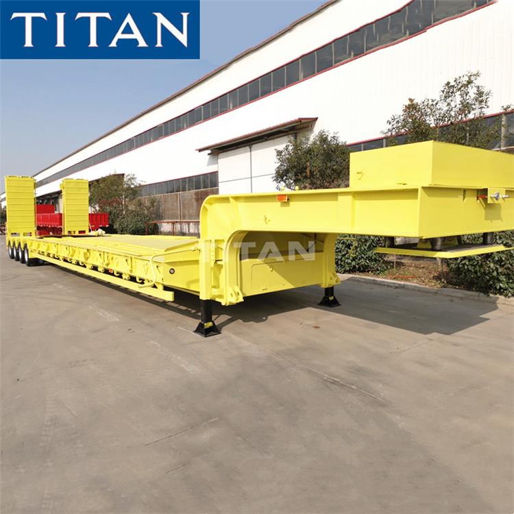 4 Line 8 Axle Lowbed Trailer Truck