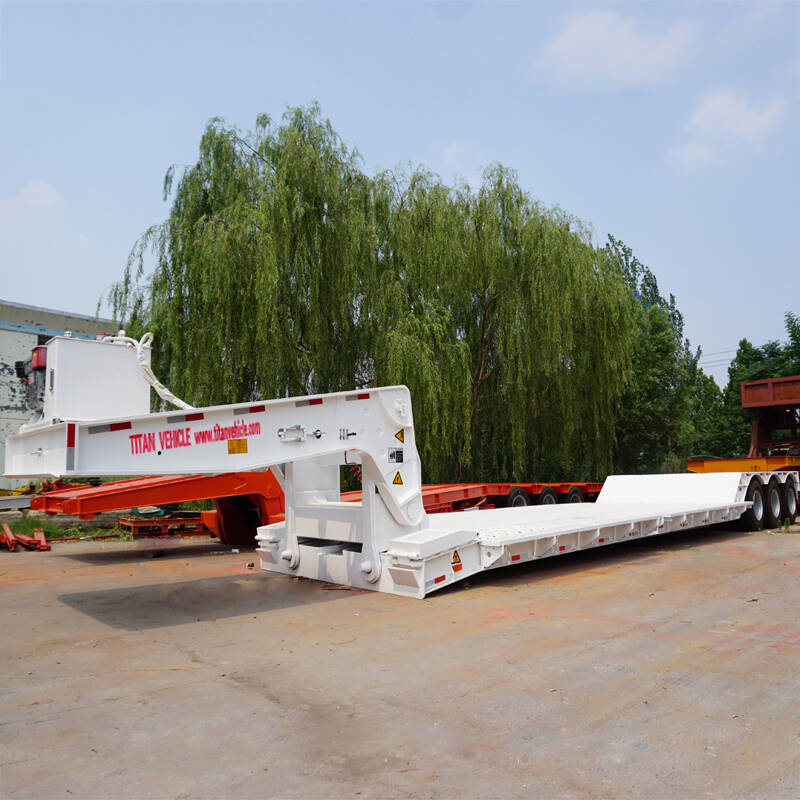 3 Axle 80 Ton Lowboy Semi Trailer