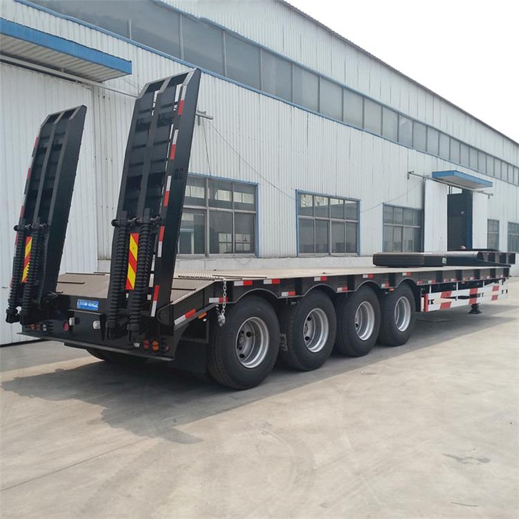 4 Axle 100 Ton Lowbed Truck Trailer