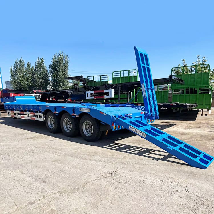 3 Axle 80 Ton Lowbed Trailer for Sale 
