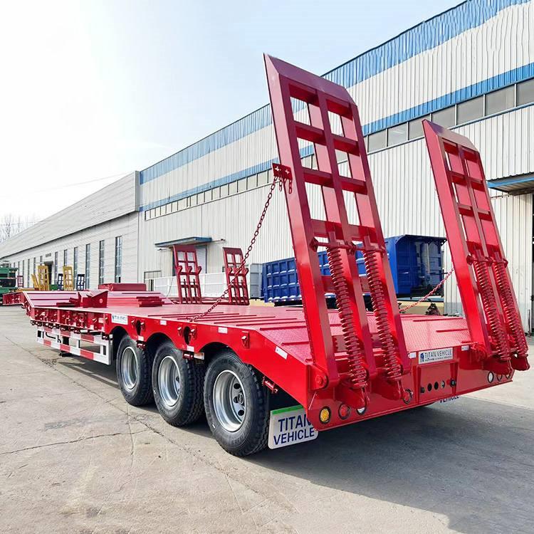 80T 3 Axle Semi Low Loader Trailer