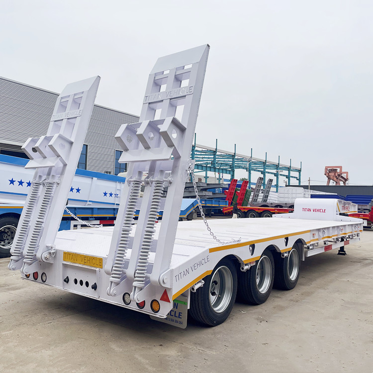Tri Axle Low Bed Semi Trailer