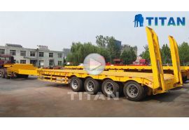Extendable low bed trailer