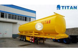 44000L oil tank flatbed trailer
