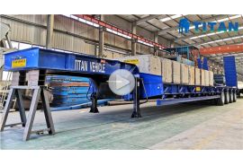 4 Axle Low Bed Trailer Testing