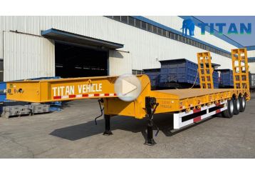 3 Axle 60 Ton Low Bed Semi Trailer