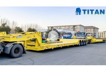 4 Axle Detachable Low Bed Trailer