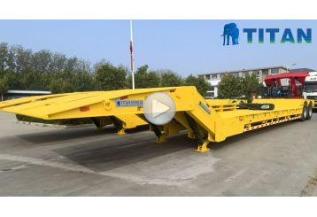 2 Axle Folding Gooseneck Lowboy